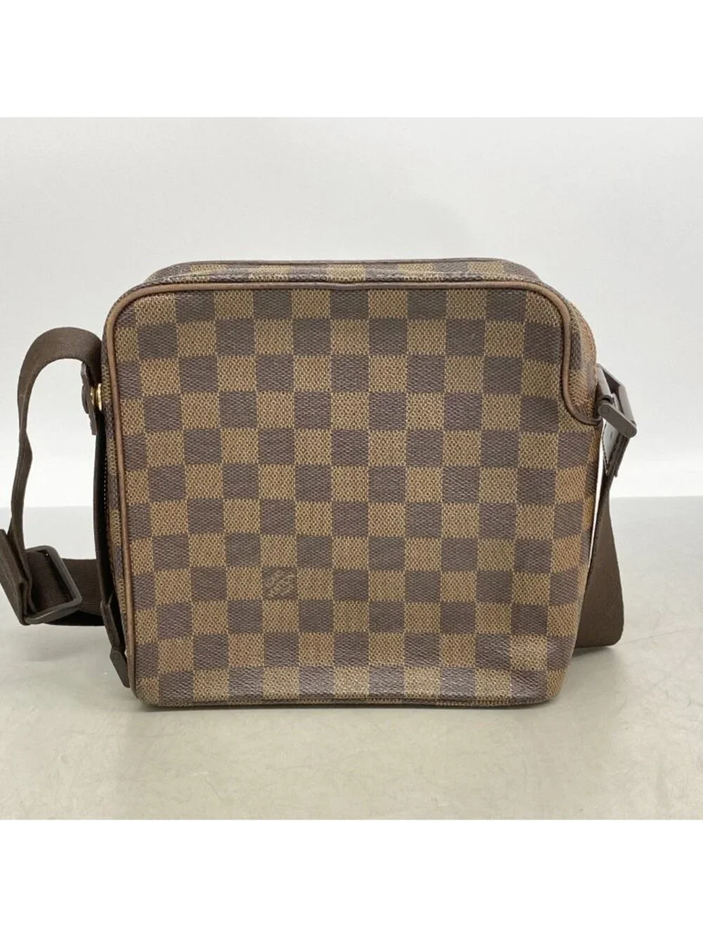 Louis Vuitton Shoulder Bag Damier Olaf PM Ebene